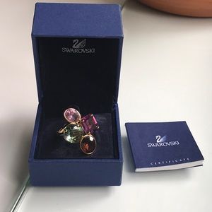 Swarovski Crystal Four-Stone Cocktail Ring